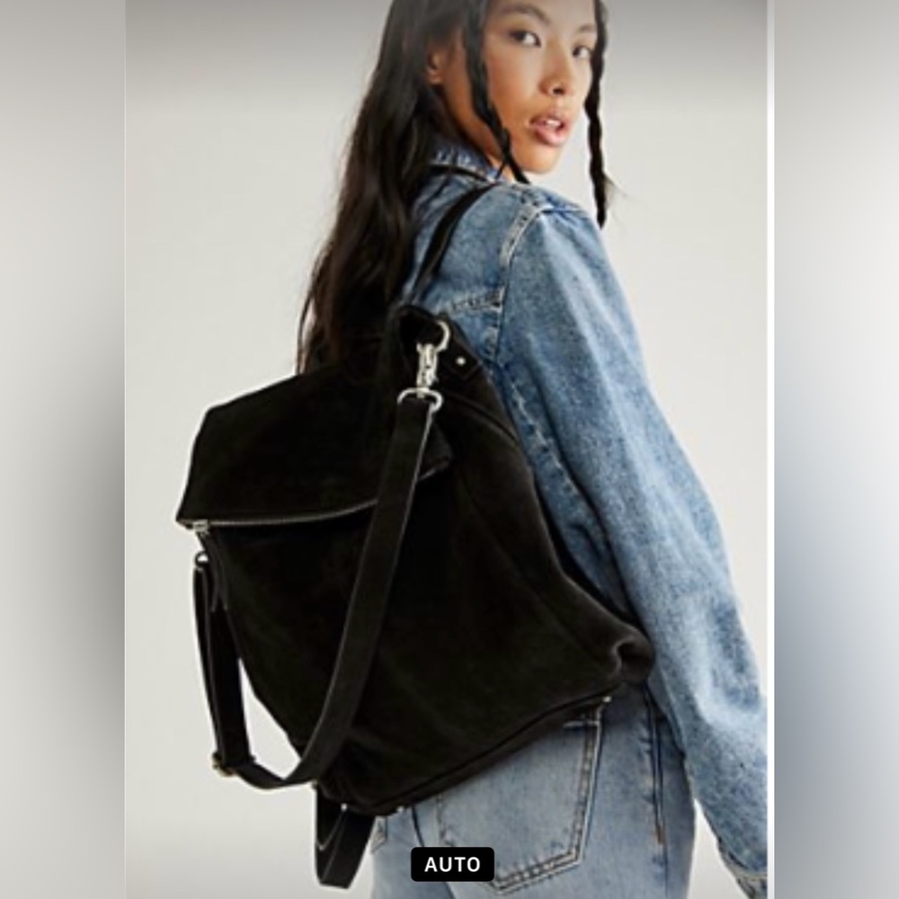 Camila convertible backpack,zippered flap,slouchy.
